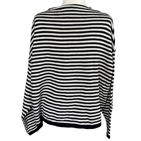 Carly Jean Los Angeles Wesley Striped Knit Sweater One Size EUC - Picture 2 of 6
